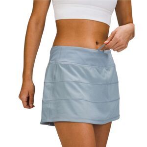 Lululemon Pace Rival Mid Rise Skirt Chambray